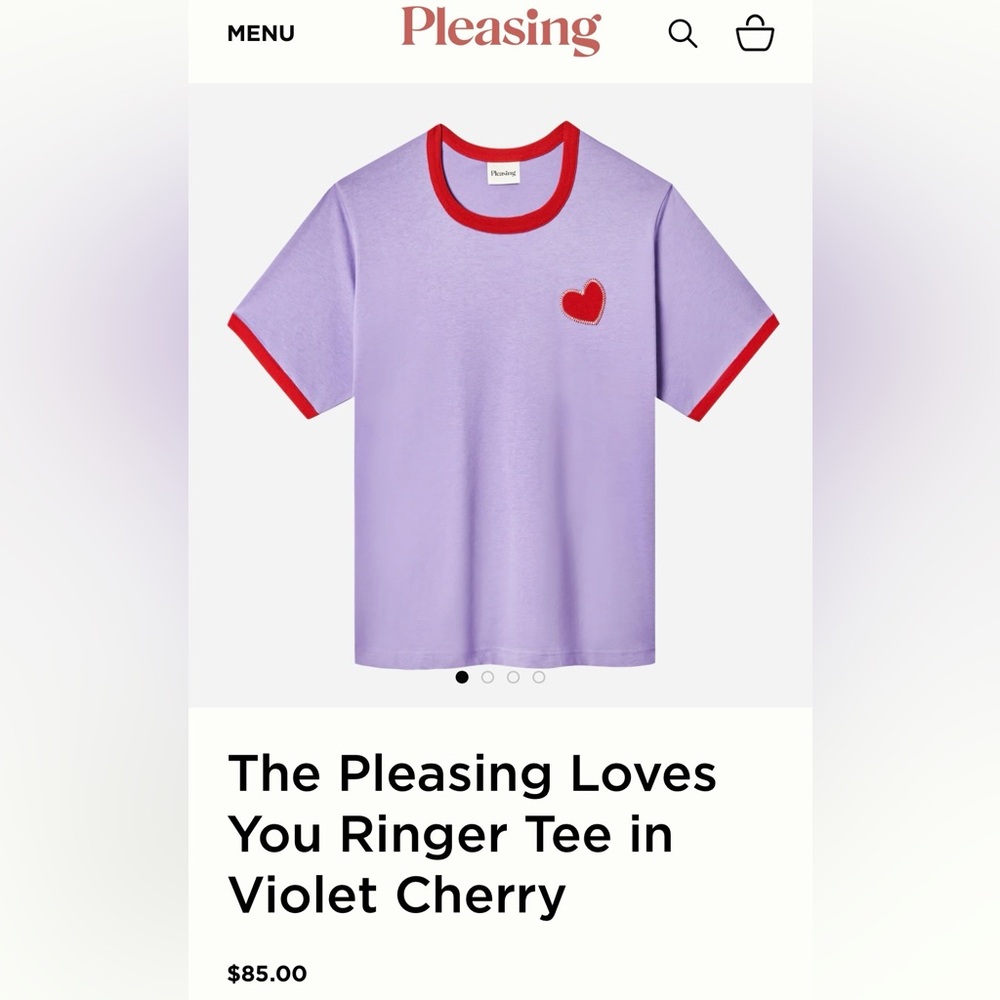 Pleasing Loves You Harry Styles Heart Ringer Tee